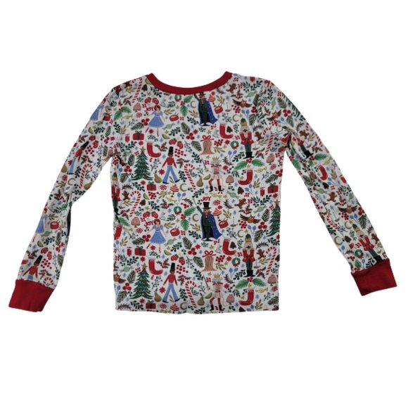 Pottery Barn Kids Rifle Paper Co. Nutcracker Pajamas Set Size 6 Organic Cotton - Picture 3 of 8